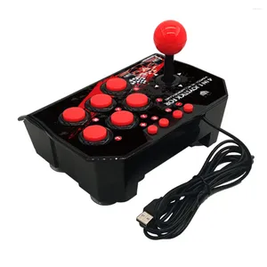 Spelkontroller Fight Stick Joystick Acrylic Panel Fighting American Style Street Fighter YLW Black Gaming Accessories