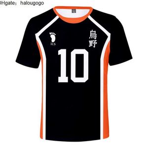 Haikyuu camiseta time de vôlei uniforme de treinamento roupas homens homens camiseta adultos crianças camiseta de verão