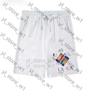 Casablanc shorts trosor mode vanlig femdelar gata längd dragkammare casa blanca casa blanca man knä strand casa blanca topp tröjor 1569