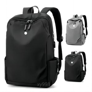 Backpack men women Yoga LL Bags Backpacks Laptop Travel Outdoor Waterproof Sports Bags Teenager School Black Grey