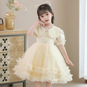 Girl Dresses Girl's Princess Summer Children Fashible Fluffy Fluffy Little 1 giugno Abito per esibizione