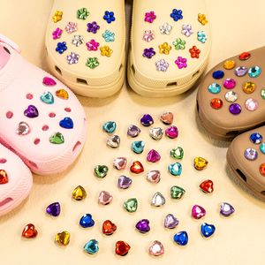 1050pcs Crystal Shoe Charms Flower Heart Circle Decorations Shoe Shoe Pins for Women Girls Favola