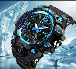 Orologio elettronico impermeabile per ragazzi orologi sportivi per bambini a doppio display multifunzionale