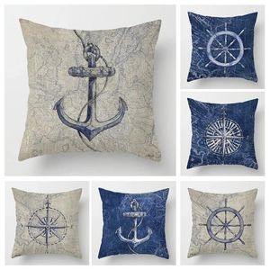 Pillow Autumn Home Decoration Trowing Case Sofá Tampa 45x45cm 45 50x50 40x40 Elementos do oceano Estética da sala de estar