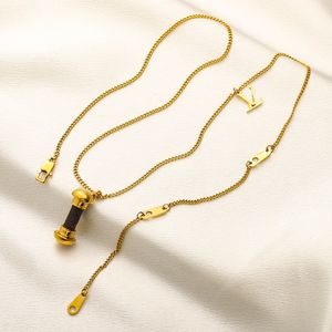 Designer oro 18K Lettera a pendente a ciondolo CHOKER DESIGN DI LUGO DI LUGO ELEGANTI PENDANTI PENDANTI NECCLAZI