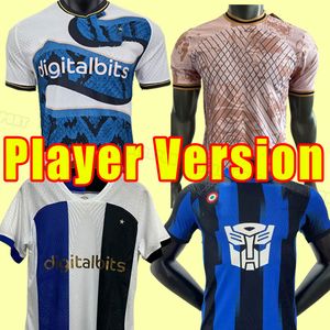 Lukaku Soccer Jerseys 23 24 Inter Barella Vidal Lautaro Eriksen Alexis Dzeko Correa Uniforms Football Shirt 2023 2024 Milan Men Player Training Ninja