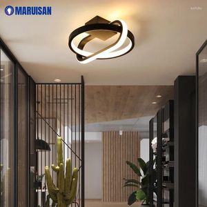 Ljuskronor Moderna LED inomhusljus för gångskorridor balkong studie sovrum vardagsrum vita/svarta hemlampor inmatning 90-260V