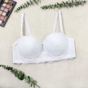 BRAS BEAUUWEAR 38C 40C 42C 44C Yarım Bardak Dalma Sütyenleri Dantel Katı İşlemeli Sütyen 85C 90C 95C 100C Y240426