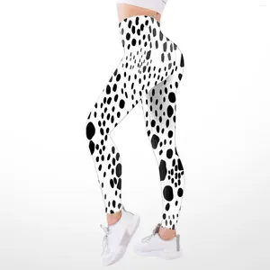 Women's Leggings Fitness Exercise Spot 3D Digital Printed High-waisted Skinny Yoga Pants