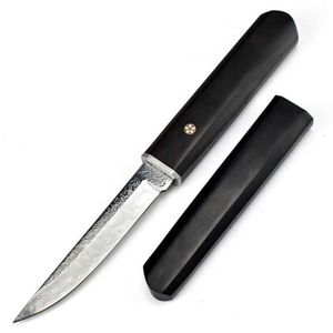 HK063 Pocket Knife Outdoor Survival Tactical Folding High Quality Damascus Steel Super Sharp High Hardness Pocket Knife Mirror P