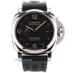 ファッションラグジュアリーペナレイウォッチデザイナーボックス証明書Lumino Precision Steel Automatic Mechanical Mens PAM01359