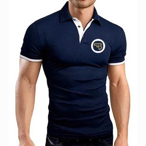 Men's Polos 2022 Summer CZ Moda Camisas Polo Slve Mans Novo Ceska Zbrojovka Design Impresso Casual Lapel de Lappel respirável TP240425