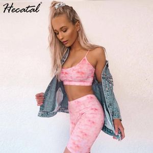 Yoga Outfits Hecatal Set Sportswear Womens Gym Clothing Fitness Wear Shorts Suit Outdoor Camisole Five Pants Sports Women