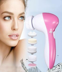 US 5 in 1 Electric Wash Face Machine Facial Pore Cleaner Body Cleaning Massage Mini Skin Beauty Massager Brush9839848