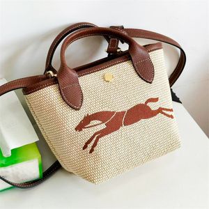 Moda Raffias ombro Bolsas de designer de praia Tote bolsa feminina cesta de verão masculino week wek