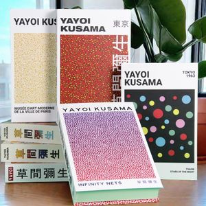 Yayoi kusama fake books Polka Dot Infinity Point Oil Painting Picasso Matisse Bauhaus装飾本収納ボックスコーヒーテーブル240420