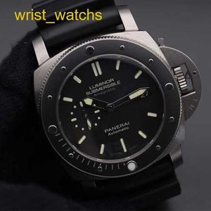 Collection Wrist Watch Panerai Submersible Series 44mm Sport Men's Black Luminous Waterproof Rubber Date Display Luxury Watch Black Ring Black Disp Tape PAM00389