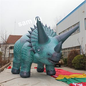 Festival Inflável Gigante de desenhos animados infláveis ​​Dragão inflável de 10m de comprimento (33 pés) Triceratops Infláveis