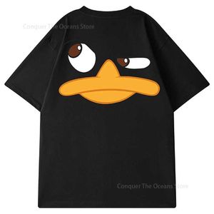 メンズTシャツ夏Y2K漫画メンズTシャツ新しい100％ピュアコットンアニメ短袖Tシャツルーズストリート衣料レディース特大TシャツトップTシャツ2404