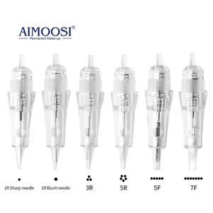 AIMOOSI 50/100Pcs A5 Tattoo Needles Permanent Makeup Needles Semi Permanent Eyebrows Lips Makeup PMU Tattoo Machine Gun Supplies 240416