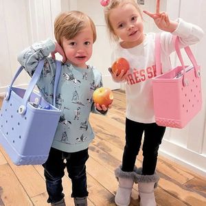 EVA Beach Borg Bag Waterproof Handbag Shoulder Handbag Childrens Capacity Handbag Fashion Childrens Beach Handbag 240429