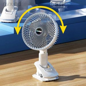 Elektrik Fanları Ev Elektrikli Klip Fan Taşınabilir Kablosuz 1200mAh Masaüstü Duvar Fan Ventilatör El Taşıyıcı Kişisel Fan D240429