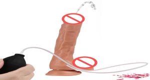 Simulazione di una tazza di aspirazione del dildo morbido realistico di spray per il dildo artificiale vibrante di dildo vibrante per donne giocattoli sessuali2309044