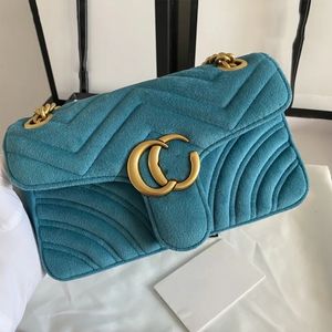 Tasarımcı Kadife Çantalar Çanta Kadın Omuz Çantası Tasarımcı Çanta Çantalar Zincir Moda Crossbody Bag İngiliz Stil AA