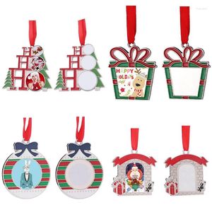 Dog Tag Personalized Metal Sublimation Christmas Blanks Ornament Custom Pendant Tree Decorations