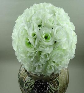 10Quot25CM Künstliche Blumen Ball Seiden Rose Hochzeit Küssen Kugeln Pomander Party Mittelstücke Dekoration Lieferung 4851988