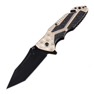 Utomhustaktik Survival Hunting Camping Folding Pocket Knife Aluminium Handle Multifunktionellt självförsvarsverktyg