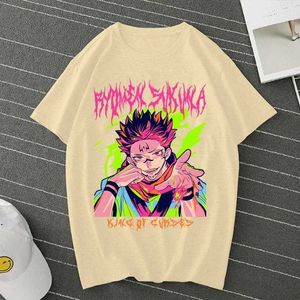 T-shirt Fashion Y2K T-shirt anime calda jujutsu kaisen ryomen sukuna t-shirt womens women casual womens maniche corta a maniche rotonde harajuku topl2404