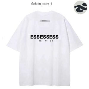 Designer Fashion Essentialsshirt Shirt Summer Casual Essencial Mens Women Essen Printed Letter Shirts Loose Pure Cotton Couple Oversized T Shirt 189