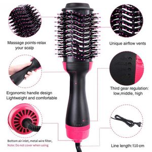 Hair Dryers One step hot air brush salon professional hair dryer and volumetric negative ion generator straightener curler Q2404291