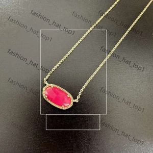 Designer de colar de KendRascott Kendras Scotts Jóias ELISA Series Instagram estilo Instagram simples e fresco rosa rosa rosa rosa Azalea Colar de corrente de colarinho de colarinho 491