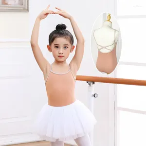 Stage Wear Kids Ballerina Ballet Dress Dress Leotards Gymnastics Tutu for Girls Dance Abites Tulle Summer Dancing costumi Abito