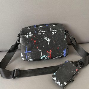 3-i-1 man väska messenger väskor herr designer purses crossbody plånbok passhållare telfer lyxväska m21396