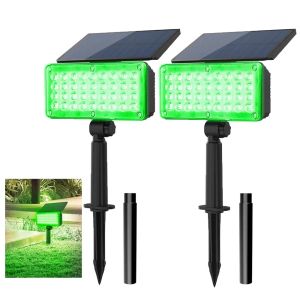 Decorations 1/2Pc Solar Outdoor Light Led Landscape Decoration Countyard Spotlight Waterproof Garden Wall Street Tree Solar Lamp Green Light