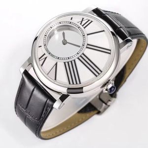 Ny högkvalitativ flytande händer Herr Diamond Casual Business Watch Automatic Movement With Sapphire Mirror Personlig design 42,5 mm stor lyxklocka