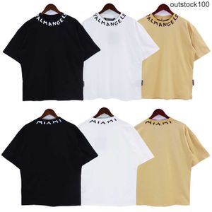 Roupas de designer de ponta para ângulos de PAA Nova carta de primavera/verão imprimir camiseta de manga curta de mulher casual solteira com rótulos originais 1: 1