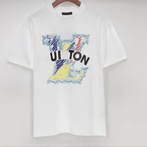 Designer of luxury T-shirt brand t shirt Clothing spray letter short sleeve spring summer tide men and women tops top tee shirts