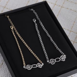 Letter Diamond Pendant Necklaces Chain Necklace for Woaman Necklace Luxury Products Brass Necklaces Jewelry Supply