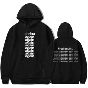 Fred igen merch överdimensionerad hoodie kvinnor män harajuku tröja y2k streetwear hip hop pullover hooded jacka casual tracksuit