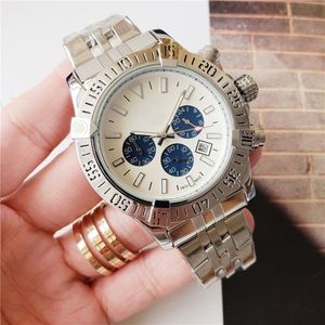Top brand Mens watches stainless steel quartz chronograph watch for men all functional high quality designer waterproof watch mont2666