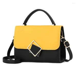 Shoulder Bags Fashion Diagonal Small Bag Ladies Color Matching Handbag Casual Elegant Bag2024autumn Mini Square
