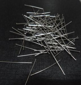 500pcs Stainless steel Head Pins Earring Craft Jewelry Making Pendants Pins Flat Head Findings 35mm6215922