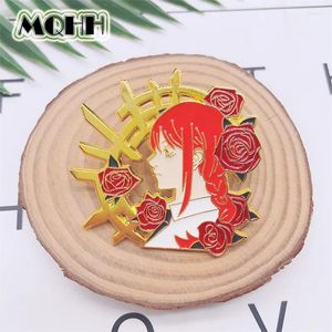 Spille Creative Cartoon Anime Anime Warrior Pins Pins Sweet Girl Testa Badge Badge Gioielli Fashion Gioielli per amici