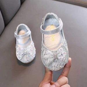 Sandals Childrens Leather Shoes Spring Autumn Elegant Kids Princess Dress Mary Jane Shoes Fashion Bowknot Girls Flat Shoes Shallow