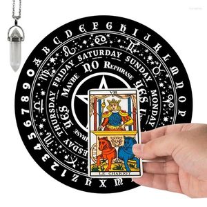 Tavolo tavolo di divinazione a pendolo del gioco con moon stella energia carven piastra di guarigione di meditazione degli ornamenti degli altari