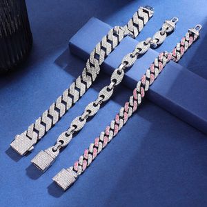 Hiphop Cuban Chain with Diamond Bracelets for Men and Women Personalized Trendy Handicrafts Feet Accessories Necklaces